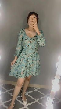 Short Dress Bianca Turquoise